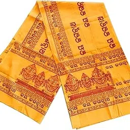 Odishabazaar Unisex Poly Cotton Jai Jagannath Print Meditation Scarf Wrap Yoga Prayer Shawl-picture-10