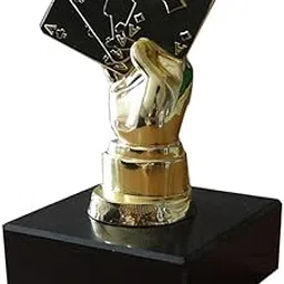 CLUB BOLLYWOOD®Alloy Poker Finger Trophy Winner Award for Casino Tournament Game Golden|Toys & Hobbies | Games |1pc Poker Hand Trophy-picture-60