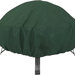 ATORSE Firepit Cover Oxford Fabric Weatherproof Durable Dust Proof for Barbecue Green and Large-picture-21
