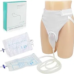 HANNEA® Urine Collector for Women, Reusable Silicone Urine Collect Bag System, Portable Wearable Female Urinary Drainage Bag for Adults, Leak-Resistant White Women Type Design-image-2