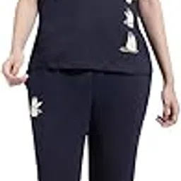 twin birds Women Cotton Co-ords Set | Relaxed fit Solid Sleepwear | Loungewear Pyjama Set-picture-35
