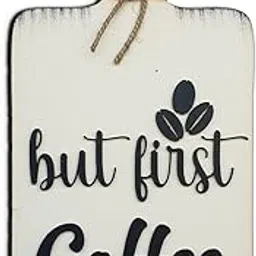 Chalk My Theme But First Coffee Quote Chop Board Wooden Wall Art for Kitchen, Cafe, Restaurant, Dining Table | Kitchen Decoration Item | Kitchen Wall Decor | Kitchen Wall Hanging Décor-picture-31