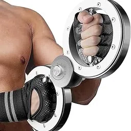 B Fit Rotating Burn Machine 12 LB, 360 Degree Rotating Grips, Multifunctional Spinning Arm Rotator for Forearm Trainer, Boxing, Workouts image 1