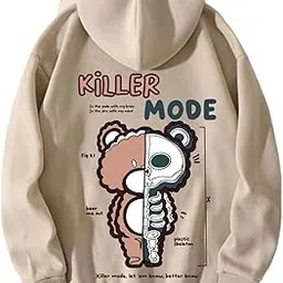 Black Men Hooded Sweatshirt Killers Mode Hoodie TheEnjoy,White cat Espresso Coffee Hoodie for Men & Women-image-2