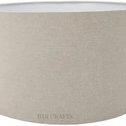 Asian Crafts Cotton Fabric, Big Lamp Shade, Beige Color, 16"Inches (Large Size)-picture-13