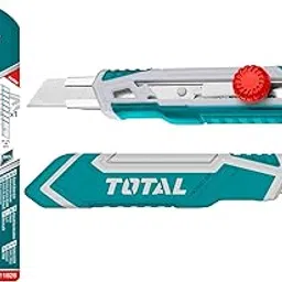 MR LIGHT TOTAL Total Snap-Off Blade Knife 173mm, 18x100mm Blade, with Round Push Stopper (Silver, Large)-picture-17