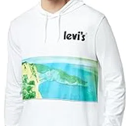 levi's Men's Cotton Hooded Neck Sweatshirt image 1