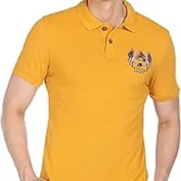 u.s. polo assn. Men's Cotton Slim Fit Solid Crest Logo Polo Shirt-picture-25