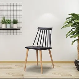 Bhumika Overseas Scandinavian Stylish Modern Furniture Plastic Chairs Black Color-picture-13