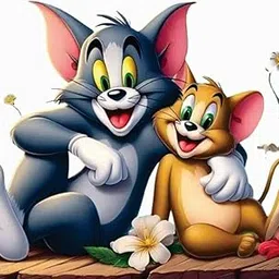 Yaari Tom and Jerry Kids Cartroon Wall Sticker for Kids Room Living Room School Claas Room Size - 37Cm X 44 Cm-picture-12
