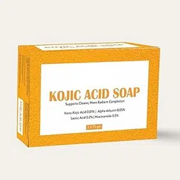 YANRONG Kojic Acid 1% with Glutathione | For Pigmentation & Sun damage | for Men & Women | Suitable for All Skin Types (Soap, Pack oF 1)-picture-65