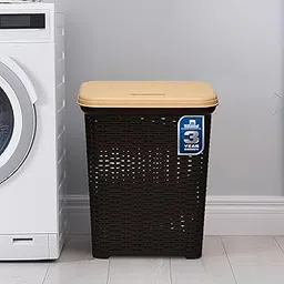 Nilkamal Elegance 35 Litre Laundry Basket with Lid Robust with In-Built Handles For Cloth, Blankets, and Laundry Storage Ideal for Home, Bedroom and Bathroom (3-Year Warranty)-picture-25