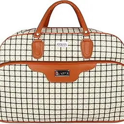 ayaha Large Travel Duffle Bag, Air Bag for Men and Women Cabin Luggage Bag Weekender Stylish Travel Bag with Detachable Shoulder Strap 47 litres 54.5X24.5X35Cm, Tb-8-P1,Multicolor image 1