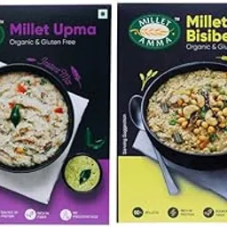 Millet Amma CERTIFIED ORGANIC Millet Breakfast Rava Upma - 250 gm and Bisibele Bath - 250 gm, Combo Pack - 500 gm, Easy & Ready to Cook, Instant Millet Breakfast Mix, 100% Vegan-picture-25
