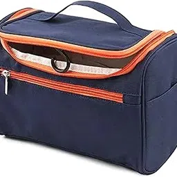 para bola Portable Toiletry Bag for Women, Small Travel Toiletry Organiser with Zippered Compartments, Blue-picture-13