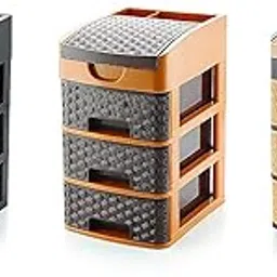 Home Build Tabloid 3 Multipurpose Plastic Drawer System Organizer Rack Home and Kitchen 3 Layers Multicolor-picture-21