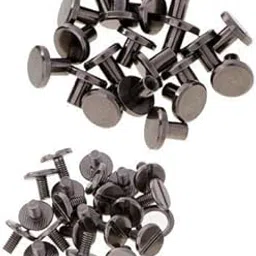 2x20 Sets 8mm Round Rivet Screw Studs Chicago Screw Leather Craft Black-picture-63
