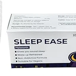 SLEEP EASE (Pack Of 100 Tablets) (Melatonin 10 mg From Natural Extract), Natural Sleeping aid Pills, Non Addictive, Non habit forming, Anti Oxidant, Nutraceutical Supplement-image-70