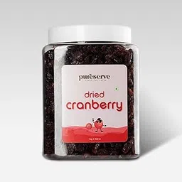 Pureserve Premium Dried Cranberries 1Kg – Naturally Sweet & Tangy | Antioxidant-Rich Superfood Dry Fruits | No Added Preservatives | Ideal for Snacking, Baking & Smoothies-picture-10