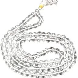 IRIS GEMS 10mm Diamond Cut Sphatik Mala Natural Sphatikk Crystal Malaa Clear Quartz 108 Sphatiks Diamond Cut Malas Original Certified Pure For Chanting Mantra Jaap Sphatik Ki Mala For Men & Women-picture-36