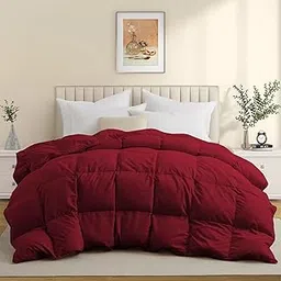 AYANSHI BEDDING 600 GSM Heavy Winter Comforter King Size (90"X106") - 600 GSM Microfiber Super Soft Fluffy for Winter Comforter/Rajai/Duvet/Blanket King Size - Burgundy Color-picture-11