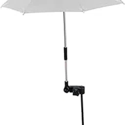 Merishopp Plant Umbrella Canopy Ground Insert Multipurpose Lightweight Garden Umbrella Argent|Umbrellas-image-44