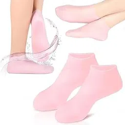 DT | Moisturizing Silicone Gel Socks, Spa gel socks,Gel socks for dry cracked feet, Heal cracked heels-picture-43