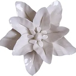MERISHOPP®Ceramic Flower Wall DécorLily Statue Modern for Living Room Bedroom Friends S|Home & Garden|Home Décor|Figurines-picture-19
