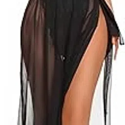 Women's Transparent Net Nightwear – Sexy Sleepwear with Deep V-Neck & Soft Fabric.-picture-39