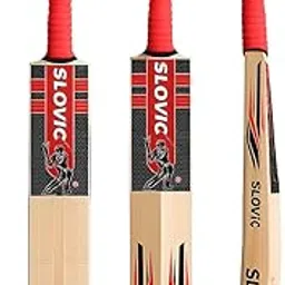 Slovic Cricket Bat [Size 8] | Full Size Wooden Tennis Bat for Cricket | Poplar Willow Cricket Bats for Kids & Adults | Ideal for Indoor & Outdoor | Lightweight Bats Practice for Cricket kit-image-42