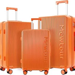 mewtour 20" 24" 28" ABS Zippered Luggage 3 Set, Lightweight with Telescopic Handle, 360° Spinner Wheels, TSA Lock Suitcase-picture-23