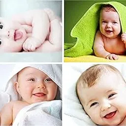 Craft Qila Cute Smiling Baby Poster for Pregnant Women Room Decor CQ11 (Size : 12 x 18 Inch) Pack of 4-picture-31