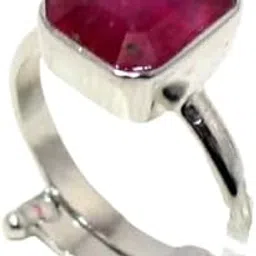 rajasthan gems Adjustable Ring 925 Sterling Silver Natural Ruby Gem Stone 4.5 carats Women Handmade Gift i91-picture-22