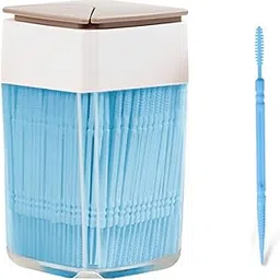 200 Pcs Interdental Brush Ultra Tight Bristles Tooth Flossing Double Head Oral Dental Hygiene Brush Tooth Pick Flosser Toothpick Sticks For Teeth Oral Dental Care Brush Cleaning Tool (Blue)-picture-27