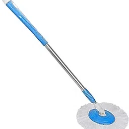 Generic Spin Mop with 107 cm Extendable Handle, Microfiber Refill, Floor Cleaning Mop Without Bucket, Blue-picture-26