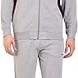 athlet Mens Cotton Tracksuit with Elastic String (Light Grey, XL)-picture-41