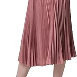 starpick enterprise Women Solid Pleated Skirt Midi image 1