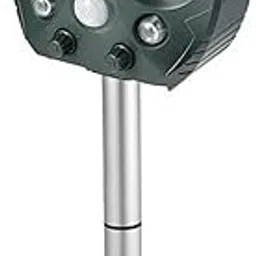 Ultrasonic Animal Repellent Solar Powered Pests Repeller with Flashing Light IP 44 Waterproof Pest Repeller with Motion Sensor for Repelling Squirrels Birds Raccoon Mice Cat Dog image 1