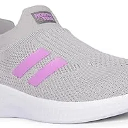 Grey Sports Casual Slipon & Gym Shoes with Eva Sole Sneakers Lightweight Shoes for Womens & Girls-image-12