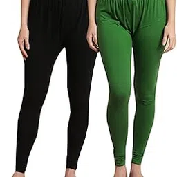 Kex Sold Cotton Lycra Churidar Legging for Women Legging for Girls Pack of 2-picture-38