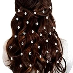 Hair Flare Shimmering Oval Hair Stickers: Easy Stick-On Hair Accessories, 36 Pieces per Pack_2869_Silver-picture-25