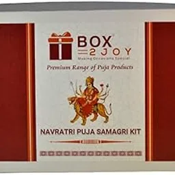 Box2Joy - Making Occasions Special - Premium Navdurga Puja Kit – Complete 40-Item Navratri Samagri with Hindi Puja Vidhi Book – All-in-One Durga Pujan Set-image-2