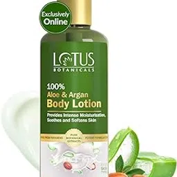 Lotus Botanicals 100% Aloe & Argan Body Lotion | Deeply moisturizes dry skin Smooth & Nourished Skin| Repairs Damaged Skin |No Parabens |All Skin Types |280 ml-picture-58
