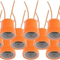 Enakshi 10 Pcs E27 Heat Basking Lamp Holder for Reptile Lizard Turtle Habitat Orange |Pet Supplies | Reptile Supplies-image-26