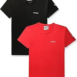 Charged Energy-004 Interlock Knit Hexagon Emboss Round Neck Sports T-Shirt Black Size Xs And Charged Energy-004 Interlock Knit Hexagon Emboss Round Neck Sports T-Shirt Red Size Xs-picture-10