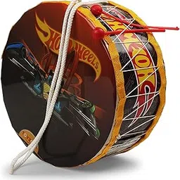 Toyzone Barbie Kids Drum (Size 3) | Musical Drum Set | Music Play Toy | Musical Instrument for Kids/Toddlers/Baby Girl/Boys | Musical Toy with 1 Drum & 2 Sticks (Hot Wheel Kids Drum)-image-81