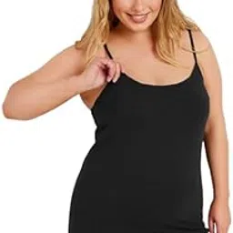 Silky Smooth Satin Camisole/Inner for Women – Elegant Lace Trim, Lightweight, and Perfect for Loungewear or Outerwear Pack of 1 Pcs-image-9