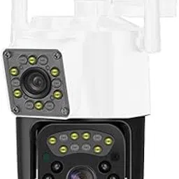 IC Plus 5+5MP Dual Lens/Screen Pan & Tilt Zoom CCTV Outdoor Camera, Weatherproof(IP66), 2 Way Talk, Motion Detect, Supports SD Card Up to 128 GB-image-57