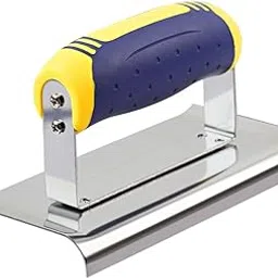 Serplex® Stainless Steel Concrete Edger Curved Edged Concrete Edger with Anti-slip Rubberized Handle Multi-purpose Concrete Edger for Slabs, Sidewalks, Driveways, Decorative Concrete-picture-15