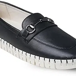 Women's Leather Loafers Shoe | Stylish Slip-On Design with Cushioned Insole | Durable, Comfortable & Trendy for Daily Casual Wear-image-10